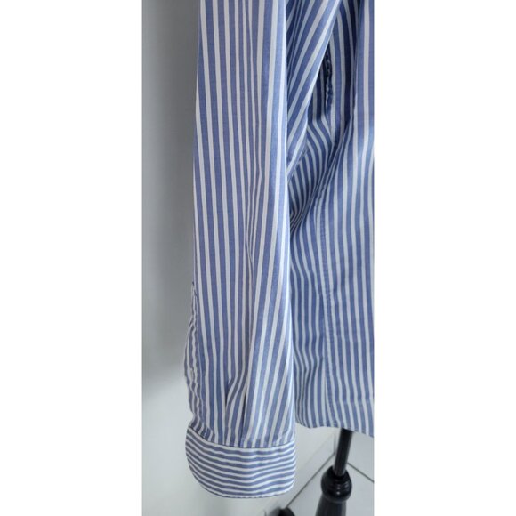 Peter Millar Shirt Mens Medium Striped Long Sleeve Button Down Preppy Blemish - Picture 2 of 10